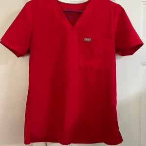 Pop Red Figs Scrubs